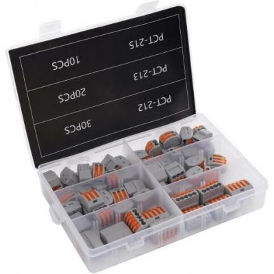 KRAFT&DELE WAGO svorky sada 0,14-4mm2 60ks KD10496 – Sleviste.cz