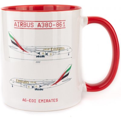 XUM Aviation Hrnek Airbus A380 Emirates 300 ml od 199 Kč - Heureka.cz