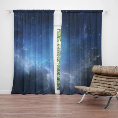 Sablio Závěs Hvězdné nebe: 2ks 140x250cm – Hledejceny.cz