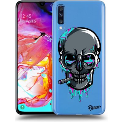 Pouzdro Picasee silikonové Samsung Galaxy A70 A705F - EARTH - Lebka 3.0 čiré