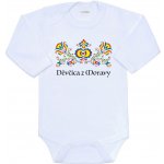 Dětské body s potiskem New Baby Lidový vzor Děvčica z Moravy – Zboží Dáma