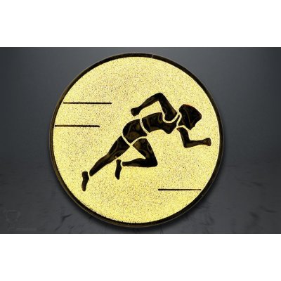 Emblém běžkyně sprinterka zlato EM26/A2.26