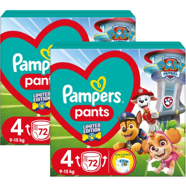 Plenka Pampers Active Baby Pants 4 2 x 72 ks