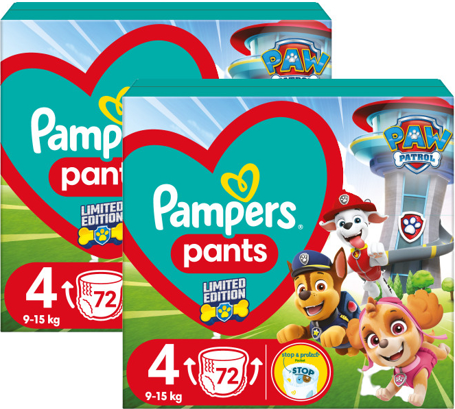 Pampers Active Baby Pants 4 2 x 72 ks