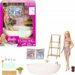 Barbie a koupel s mýdlovými konfetami blondýnka