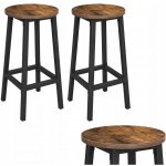 Vasagle Benita set 2 ks rustikální hnědá + černá – Zboží Mobilmania