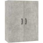vidaXL Zásuvková skříňka Concrete Šedá 80x46x81,5 cm Dřevěný materiál – Zboží Mobilmania