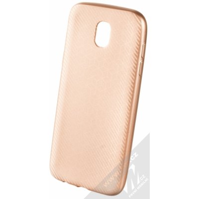 Pouzdro 1Mcz Carbon Elegance TPU Samsung Galaxy J5 2017 růžově zlaté