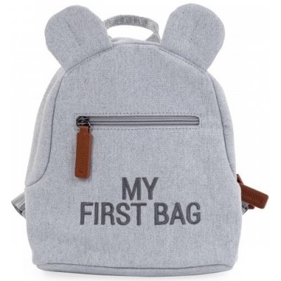 Childhome batoh My First Bag Canvas šedý – Zboží Mobilmania