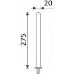 Nimco Hranatá rukojeť k WC kartáči 1178HR-1-26 – Hledejceny.cz