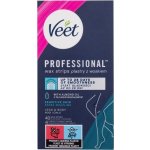 Veet Professional Wax Strips Sensitive Skin Legs & Body voskové depilační pásky na tělo 40 ks – Sleviste.cz
