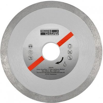 Strend Pro Kotouč diamantový KONNER KonaFlex 71 230x2,4x22 mm, WetCut, mokré řezání, plný ST223265 – Zboží Dáma