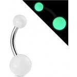 Šperky4U svítící piercing do pupíku banánek BA01082-W – Hledejceny.cz