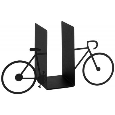 Mioli Decor Bicyclezarážka na knihyčerná - černá