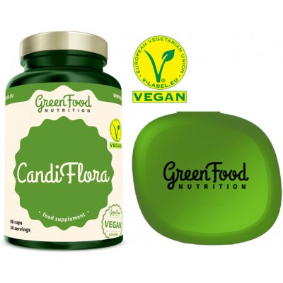 GreenFood Nutrition CandiFlora + Pillbox Gratis 90 kapslí