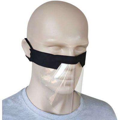 Izmael Plastové Ochranné Rouška Černá 1 ks – Zboží Dáma