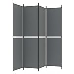 vidaXL Paraván 350232 šedý 200 x 200 cm – Zbozi.Blesk.cz