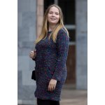 Italy fashion Vzorované šaty RIANA Bílá – Zboží Dáma