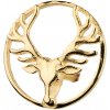 Nášivka Zlaté náušnice TETRAO jelen hlava