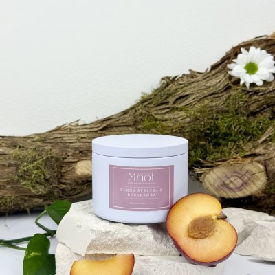 KNOT Soy candle Černá švestka & rebarbora 200 g – Hledejceny.cz