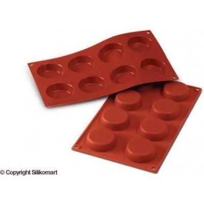 Silikomart Silikonová forma na koláče kulaté terakota silikon 6 cm 42 ml – Zboží Mobilmania