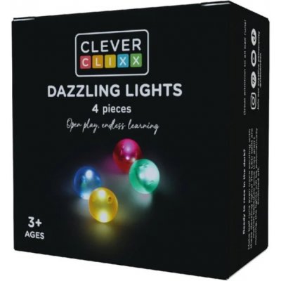 Cleverclixx Svítící kuličky do kuličkodráhy 4 ks – Zboží Živě