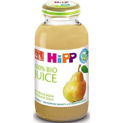 Hipp BIO jablečno-malinová šťáva ovocná šťáva hruška 200 ml