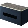 Úložný box Yamazaki, Dvojitý zásobník na papírové kapesníky 4765 | černá