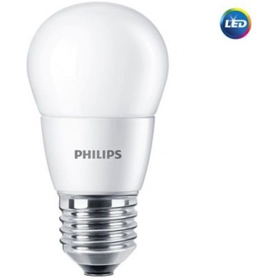 Philips LED žárovka E27 P48 7W 60W teplá bílá 2700K