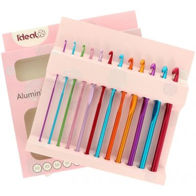 Sada háčků hliníkových 12ks IDEAL v papírovém obalu – Zboží Dáma