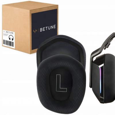 BETUNE NÁVLEKY NA HOUBIČKY PRO SLUCHÁTKA LOGITECH G733 ČERNÉ – Zboží Živě