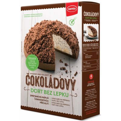 Semix Čokoládový dort bez lepku 430 g – Zboží Dáma