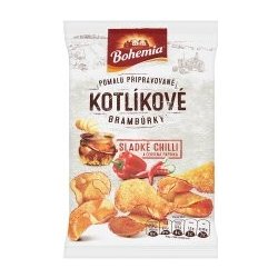 Bohemia Kotlíkové brambůrky sladké chilli a červená paprika 50g alternativy  - Heureka.cz