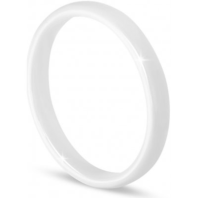 Biju Dámský keramický prsten bílé barvy 4000232 – Zboží Dáma