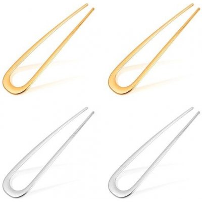 4 kusy sponek do vlasů ve tvaru U ve francouzském stylu, kovové vidličky do vlasů, sponky do vlasů – Hledejceny.cz