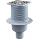Alcadrain - Podlahová vpusť 105×105/50 mm přímá, mřížka nerez, kombinovaná zápachová uzávěra SMART APV32 – Hledejceny.cz