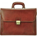Gregorio Hladká kožená aktovka no. 819 hnědá – Sleviste.cz