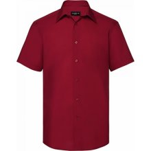 Russell Collection pánská košile z polybavlny lehce zúžená kolem pasu Z925 klasická červená