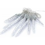 DECOLED LED světýlka na baterie krystalky 1,3 m ledově bílá, 10 diod, čirý kabel IP20, 2× AA – Hledejceny.cz
