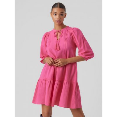Vero Moda Pretty šaty růžová – Zboží Mobilmania