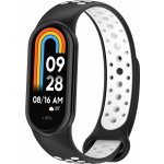 Xiaomi Mi Smart Band 8/9/10 náhradní náramek - Sportovní prodyšný perforovaný Černo bílá MBSCZ-SPP801 – Sleviste.cz