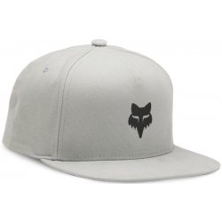 Fox Fox Head Snapback Hat Steel Grey
