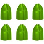 L-Style Shell Lock Ring plastové zelené 6ks – Zboží Dáma