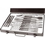 EXTOL vrtáky a sekáče SDS PLUS, sada 14ks, 4xsekáč: 250mm: plochý 20 a 40mm, špičatý, drážkovací, 10xvrták: 5x110mm, 6, 8, 10x16 – Sleviste.cz