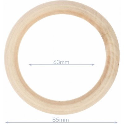 Kroužek dřevěný nelakovaný 85 mm CERTIFIKOVANÝ – Hledejceny.cz