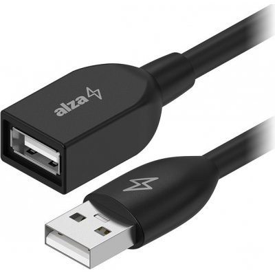 AlzaPower APW-CBAMAF215B Core USB-A (M) to USB-A (F) 2.0, 1.5m, černý – Sleviste.cz