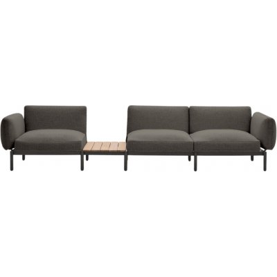 Kave Home Sorells 341 cm se stolkem se šedou podnoží – Hledejceny.cz