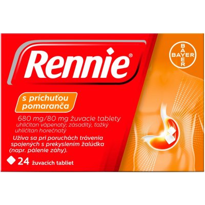 RENNIE ORANGE 680MG/80MG TBL MND 24 – Hledejceny.cz