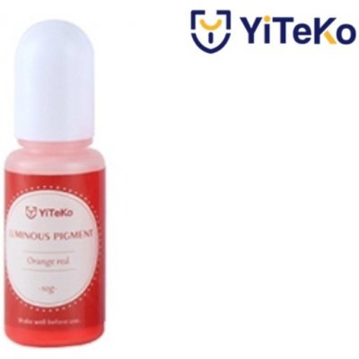 YiTeKo Svítící pigment do pryskyřice 17 oranžovočervená 10 ml – Zboží Mobilmania