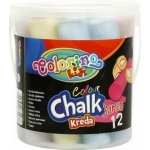 Colorino Křídy chodníkové JUMBO mix 12 barev – Sleviste.cz
